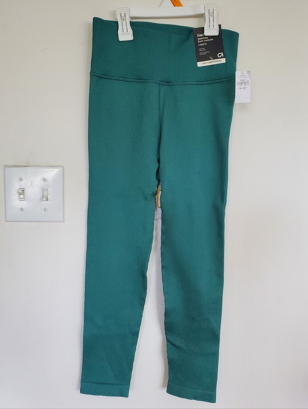 Gap Women High-Rise Ribbed Leggings in Teal NWT